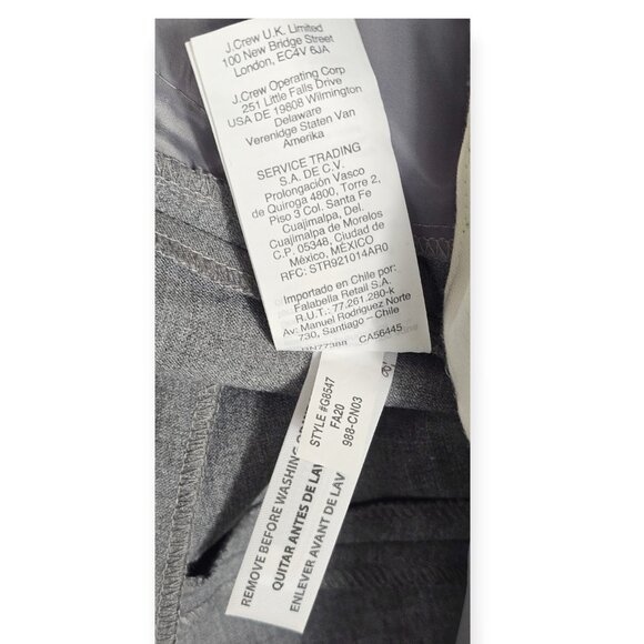 🛍️ J. Crew "Cameron" Slim Crop Pants - Women's 6 - Gray Stretch - Picture 10 of 11